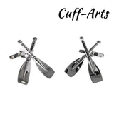 Crossed Oars Cufflinks for Men Gemelos Les Boutons De Manchette C10528