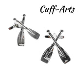 Crossed Oars Cufflinks for Men Gemelos Les Boutons De Manchette C10528
