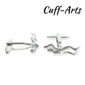 Diver Subaqua Cufflinks Men's Vintage Gemelos C10339
