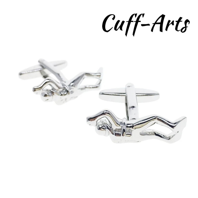 Diver Subaqua Cufflinks Men's Vintage Gemelos C10339