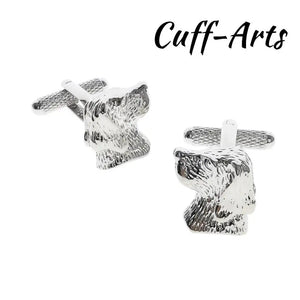 Dog Head Cufflinks for Men Gemelos C10529