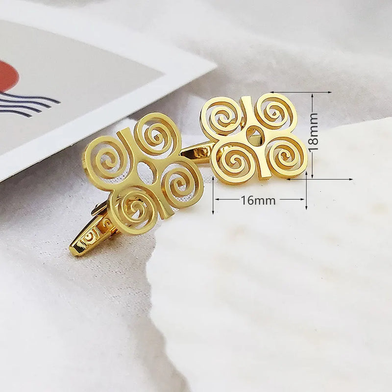 Personalized Stainless Steel Men's Shirt Cufflinks