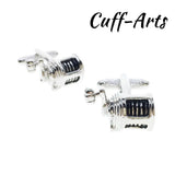 Fishing Wheel Cufflinks for Men Gemelos Les Boutons De Manchette