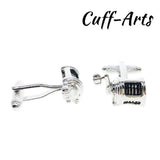 Fishing Wheel Cufflinks for Men Gemelos Les Boutons De Manchette
