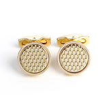 Men's Personalized Round Wedding Cufflinks XK22S036