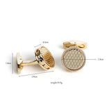 Men's Personalized Round Wedding Cufflinks XK22S036