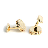 Men's Personalized Round Wedding Cufflinks XK22S036