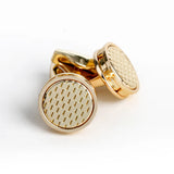 Men's Personalized Round Wedding Cufflinks XK22S036