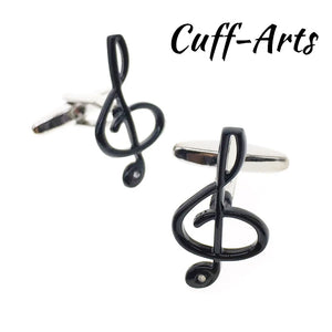 Music Cufflinks Novelty Set Men Jewelry Tie Clip