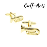 Music Cufflinks Novelty Set Men Jewelry Tie Clip