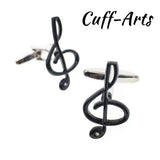 Music Cufflinks Novelty Set Men Jewelry Tie Clip