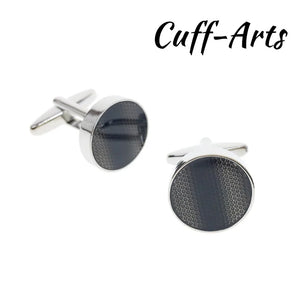 Round Cufflinks for Men Gemelos Les Boutons De Manchette by Cuffarts