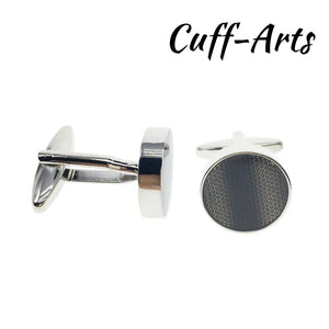 Round Cufflinks for Men Gemelos Les Boutons De Manchette by Cuffarts