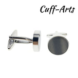 Round Cufflinks for Men Gemelos Les Boutons De Manchette by Cuffarts