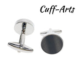 Round Cufflinks for Men Gemelos Les Boutons De Manchette by Cuffarts