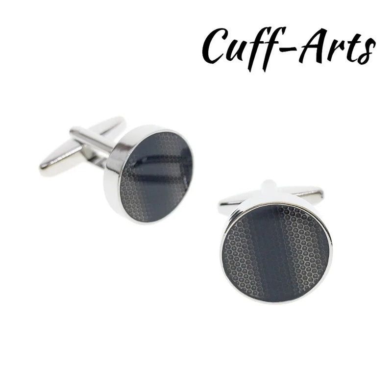Round Cufflinks for Men Gemelos Les Boutons De Manchette by Cuffarts