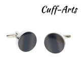 Round Cufflinks for Men Gemelos Les Boutons De Manchette by Cuffarts