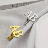 Men's Letter Cufflinks Personalized Stainless Steel Wedding Gift