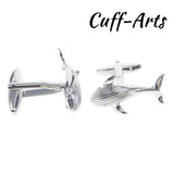 Men's Swimming Whales Cufflinks Gemelos De Manchette by Cuffarts