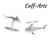 Men's Swimming Whales Cufflinks Gemelos De Manchette by Cuffarts
