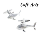 Men's Swimming Whales Cufflinks Gemelos De Manchette by Cuffarts