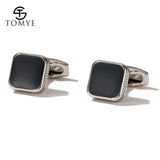Men's High Square Metal Cufflinks