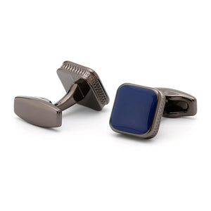 Men's High Square Metal Cufflinks