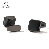 Men's High Square Metal Cufflinks