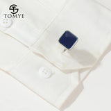 Men's High Square Metal Cufflinks