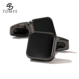 Men's High Square Metal Cufflinks