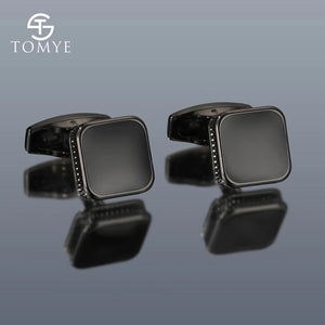 Men's High Square Metal Cufflinks