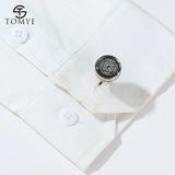 Men's High Round Pattern Cufflinks XK20S078