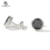 Men's High Round Pattern Cufflinks XK20S078