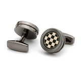 Men's XK21S017 High Grey Round Cufflinks