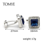 Men's Pink Crystal Cufflinks XK21S020 Formal Business Dress Shirt Wedding