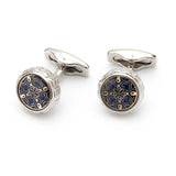 Men's XK22S035 Personalized Round Cuff Links