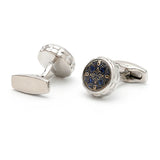 Men's XK22S035 Personalized Round Cuff Links