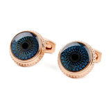 Men's Rose Round Cufflinks Business Dress Shirt Wedding Cuff Links