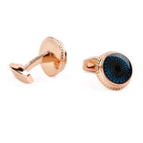 Men's Rose Round Cufflinks Business Dress Shirt Wedding Cuff Links