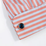 Men's Rose Round Cufflinks Business Dress Shirt Wedding Cuff Links
