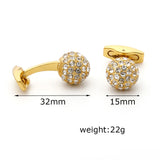 Men's Rhinestones Ball Formal Cufflinks