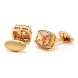Men's Zircon Vintage Square Button Cufflinks XK23029