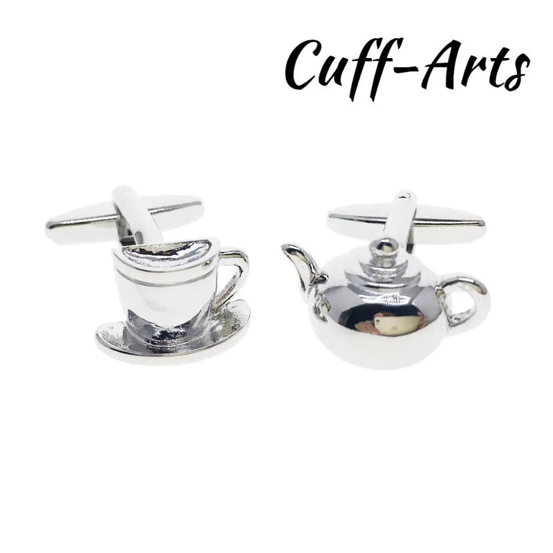 Teacup and Teapot Cufflinks for Men by Cuffarts C10463
