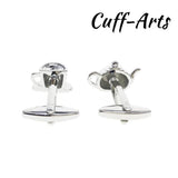 Teacup and Teapot Cufflinks for Men by Cuffarts C10463