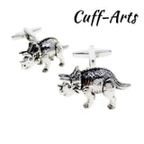 Triceratops Dinosaur Cufflinks Gemelos Gemelli Spinki by Cuffarts