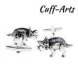 Triceratops Dinosaur Cufflinks Gemelos Gemelli Spinki by Cuffarts