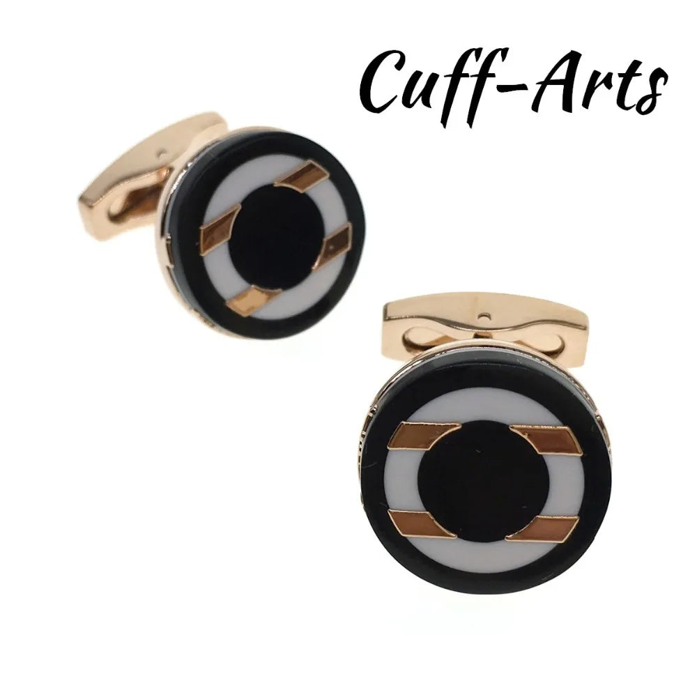 Vintage Cufflinks Groom Shirt Round Cuff Links Mens Dress Business Father'S Gift