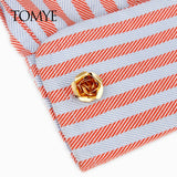 High Rose Formal Business Dress Shirts Cuff Links