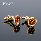 High Rose Formal Business Dress Shirts Cuff Links