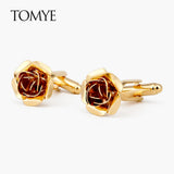 High Rose Formal Business Dress Shirts Cuff Links
